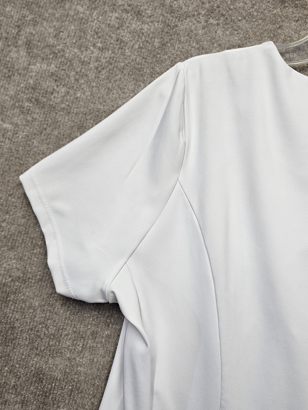 Cotton On Body White Front Zip Dress L Minimalist Fit Flare - Picture 8 of 12